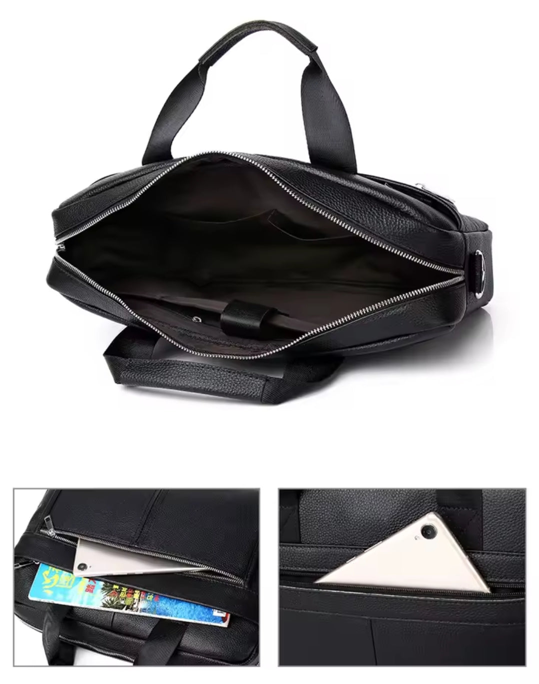 Pasta de Couro Masculina para Notebook 15.6 Polegadas – Modelo Hang Bag