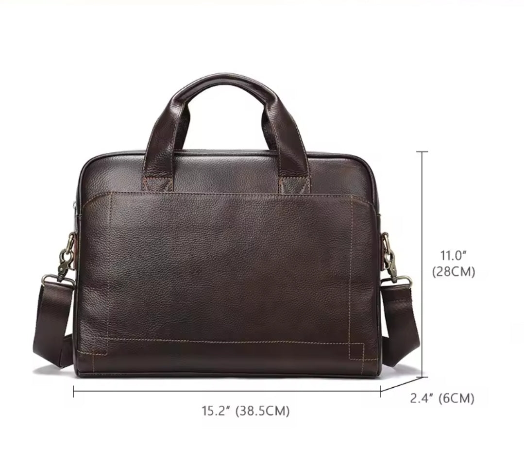 Pasta Masculina de Couro para Notebook Executiva – Modelo Bolsa de Mão ou Ombro!