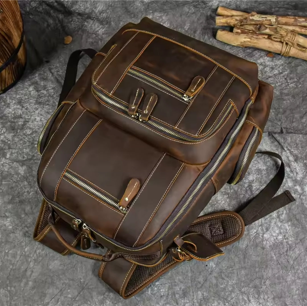 Mochila de Couro para Notebook – Modelo Big Confort