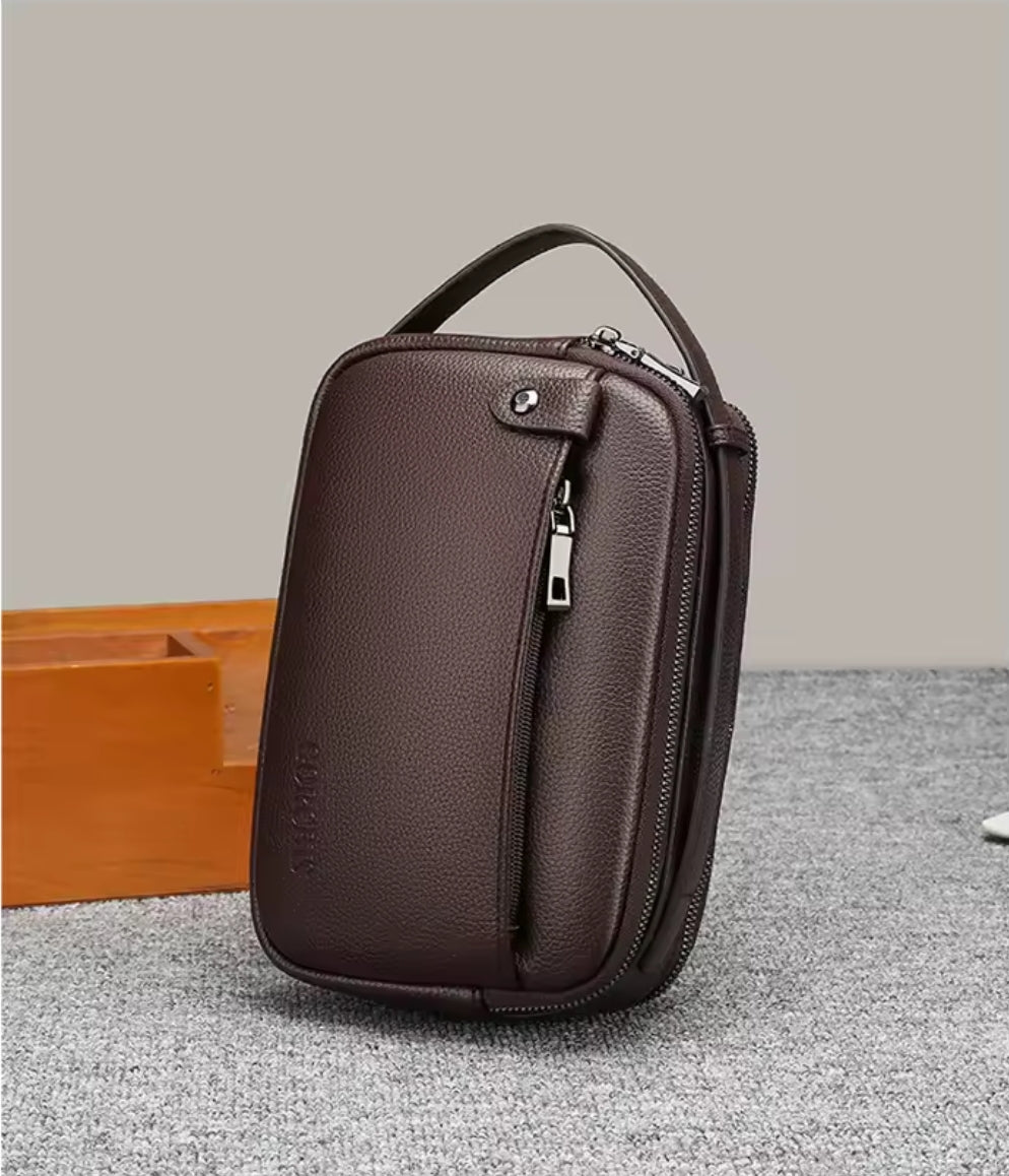 Nécessaire Masculina de Couro – Modelo Britânico
