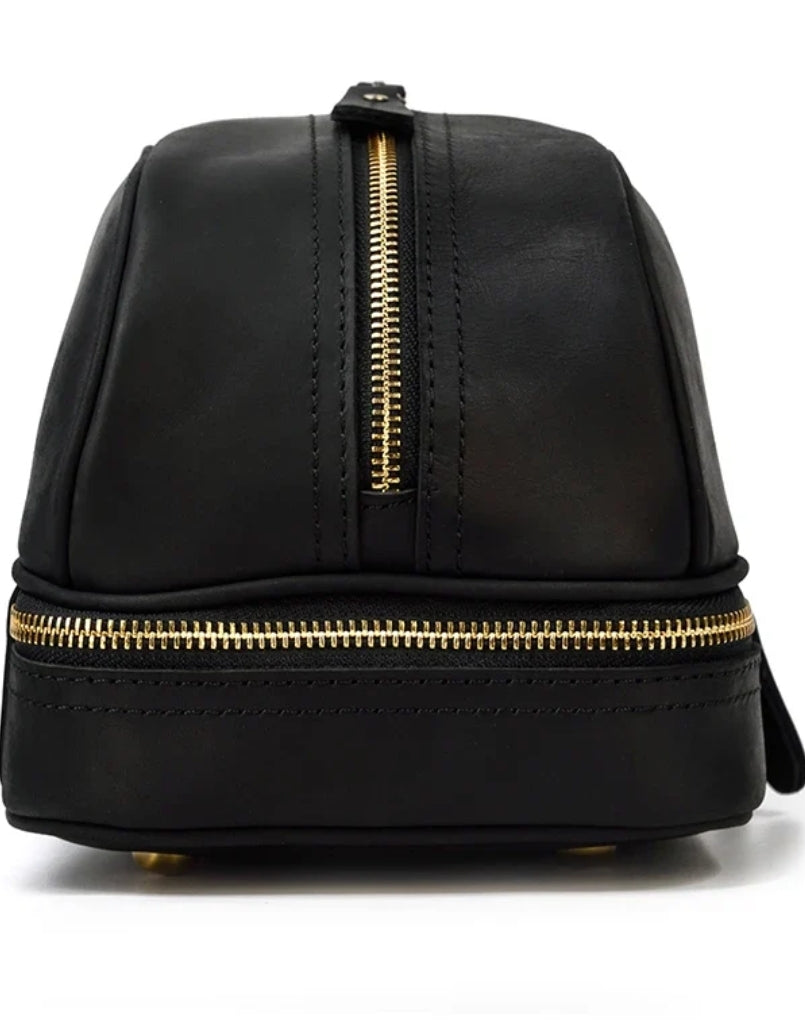 Nécessaire Masculina de Couro Genuíno – Modelo Cowhide