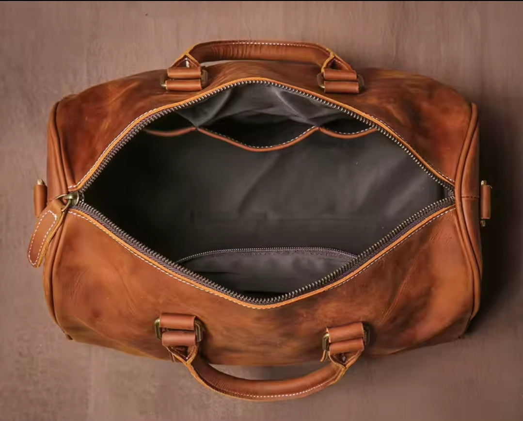 Mala Executiva de Couro Genuíno – Modelo Streamlined