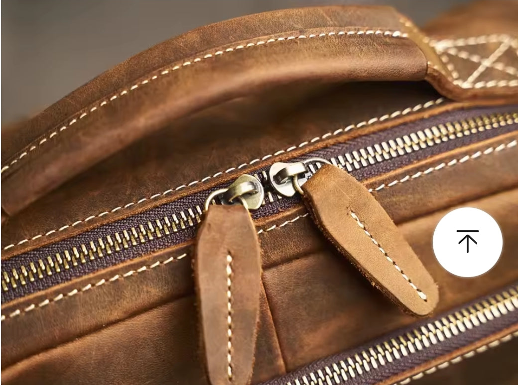 Mochila de Couro para Notebook – Modelo Vintage