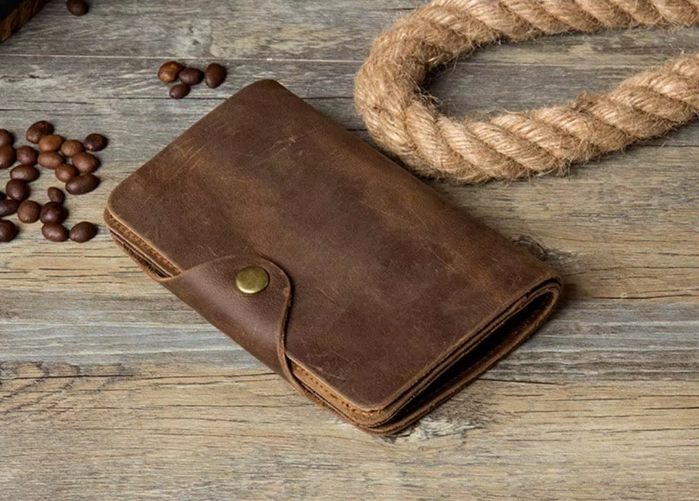 Carteira Masculina de Couro Legítimo – Modelo Horse Long