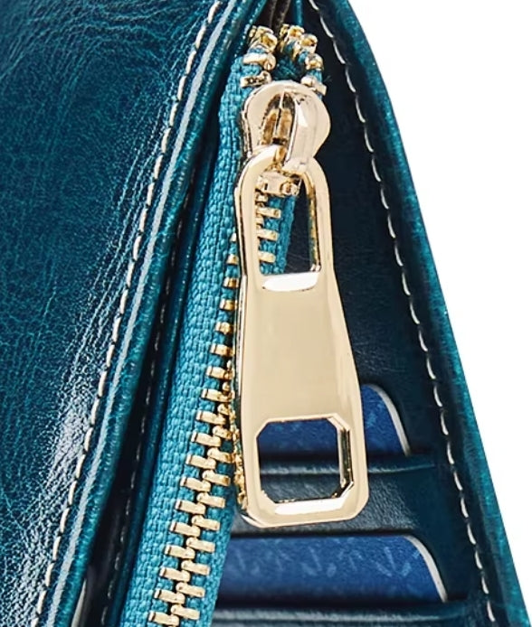 Carteira Feminina de Couro Porta Cartões Modelo Foxer Slim