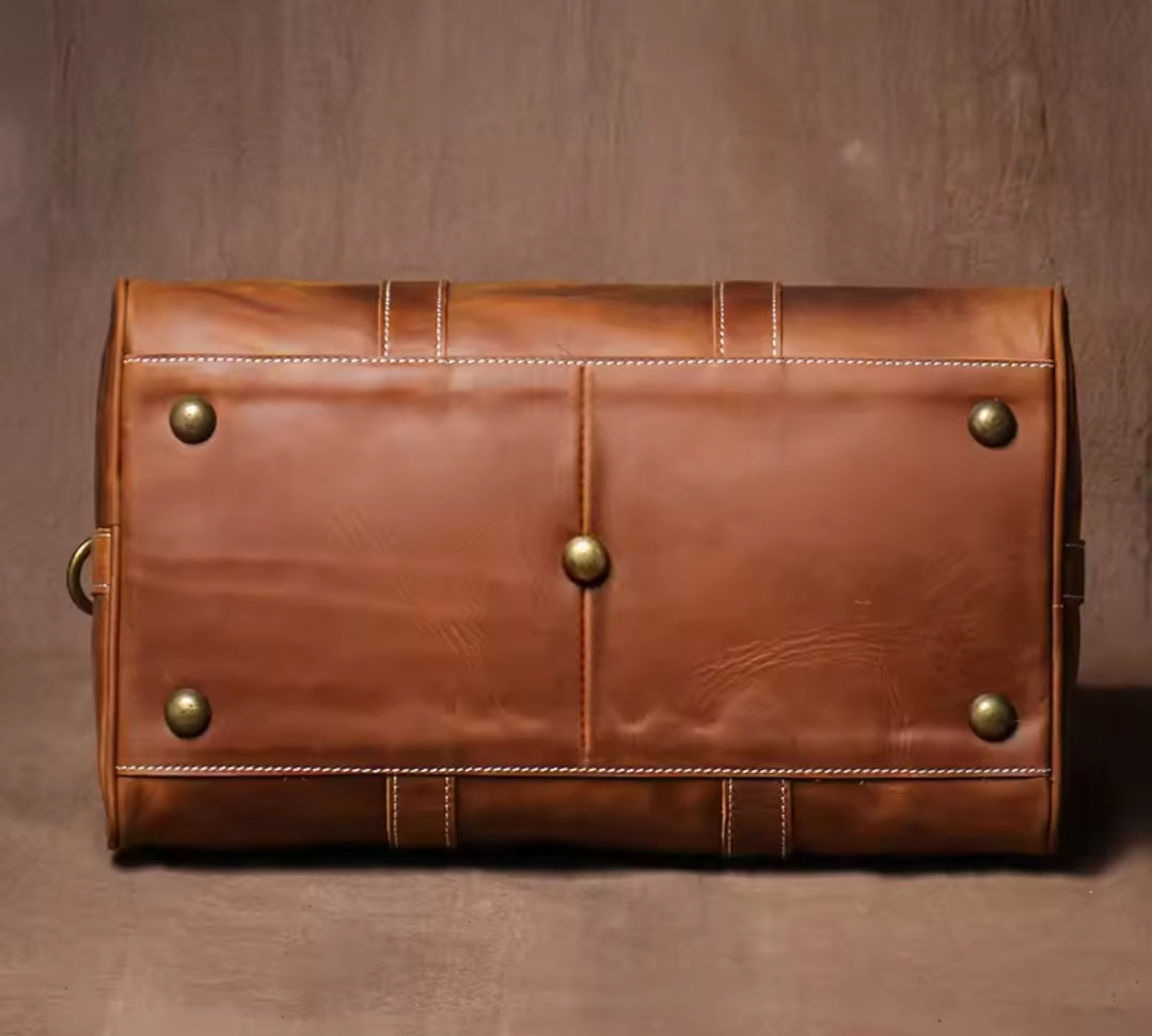Mala Executiva de Couro Genuíno – Modelo Streamlined