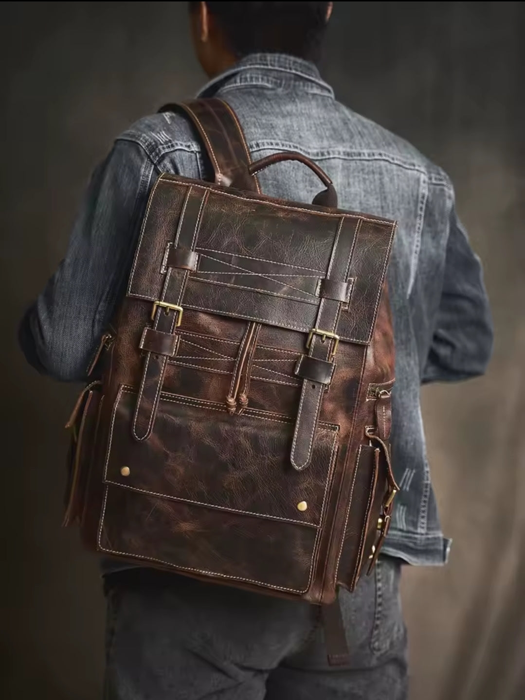 Mochila de Couro Genuíno Edição Prime Vanguard