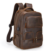 Mochila Masculina de Couro Genuíno para Notebook 17– Modelo Executivo FACILITYVIDA