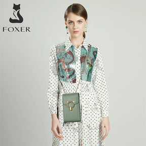 Bolsa Feminina de Couro Legítimo Foxer – Modelo Minimalista Barcelona