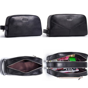Nécessaire Masculina de Couro Retro Premium !