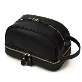 Nécessaire Masculina de Couro Genuíno – Modelo Cowhide