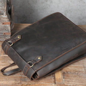 Mochila Masculina de Couro Executiva para Laptop – Modelo Vintage!