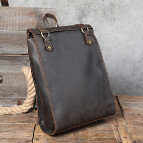 Mochila Masculina de Couro Executiva para Laptop – Modelo Vintage!