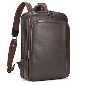 Mochila de Viagem em Couro Legítimo 16 Polegadas