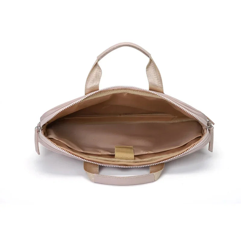 Bolsa de Mão Feminina Golf de Couro Sintético Empresarial para Notebook!