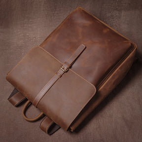 Mochila de Couro Legítimo Linha Prime Retro