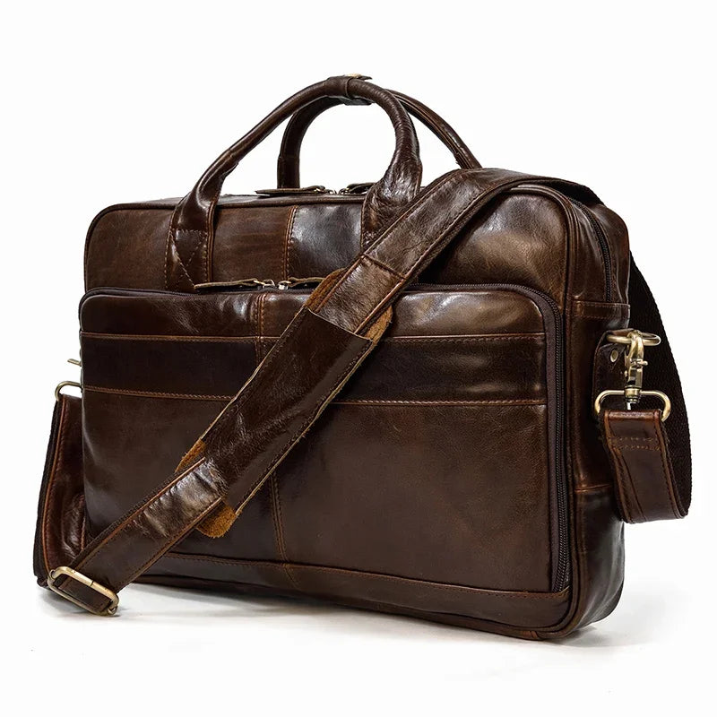 Maleta Masculina de Couro Legítimo – Modelo Prime