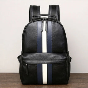 Mochila Masculina de Couro Genuíno para Notebook – Modelo Paris