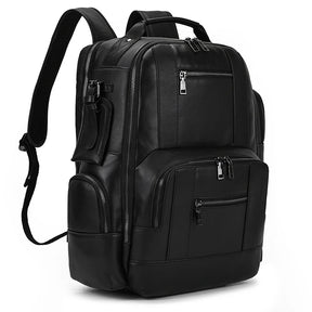 Mochila Masculina de Couro Legítimo para Notebook – Modelo Prime