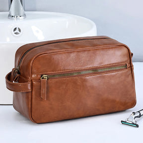 Nécessaire Masculina de Couro Impermeável – Modelo Premium!