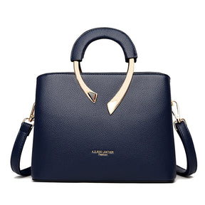Bolsa Feminina de Couro Genuíno – Modelo Dual Elegance (Mão e Ombro)
