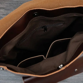 Mochila de Couro Vintage – Modelo Paris