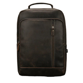 Mochila de Couro Executiva para Notebook com Tecnologia Usb