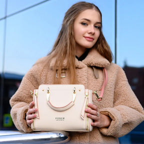Bolsa Feminina Foxer de Couro Personalizado Premium-Modelo Bolsa de Mão