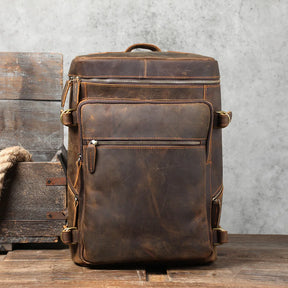 Mochila de Couro Legítimo Prime Traveller