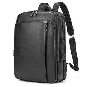 Mochila de Viagem em Couro Legítimo 16 Polegadas