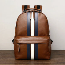 Mochila Masculina de Couro Genuíno para Notebook – Modelo Paris
