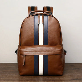 Mochila Masculina de Couro Genuíno para Notebook – Modelo Paris
