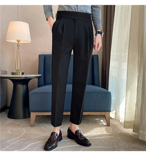 calça masculina Estilo britânico