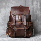 Mochila de Couro Genuíno Retro Horse Prime