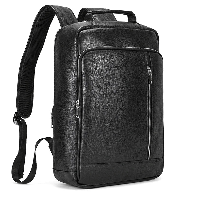 Mochila de Couro Executiva para Notebook com Tecnologia Usb