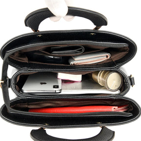 Bolsa Feminina de Couro Genuíno – Modelo Dual Elegance (Mão e Ombro)