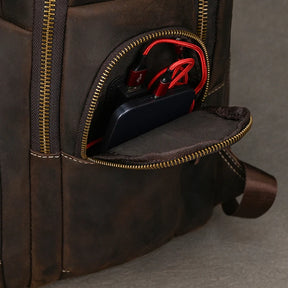 Mochila de Couro Masculina Executiva Prime para Notebook!