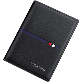 Carteira de Couro Porta-Cartões William Polo – Modelo Italiano