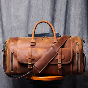 Mala de Viagem Executiva de Couro Legítimo - Modelo Premium!