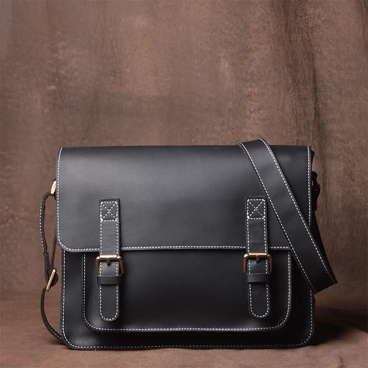 Pasta Masculina de Couro Legítimo – Modelo Mailman