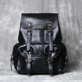 Mochila de Couro Genuíno Retro Horse Prime