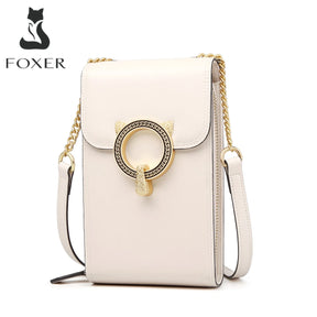 Bolsa Feminina de Couro Legítimo Foxer – Modelo Minimalista Barcelona