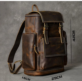 Mochila Masculina de Couro Legítimo para Notebook – Modelo Horse!