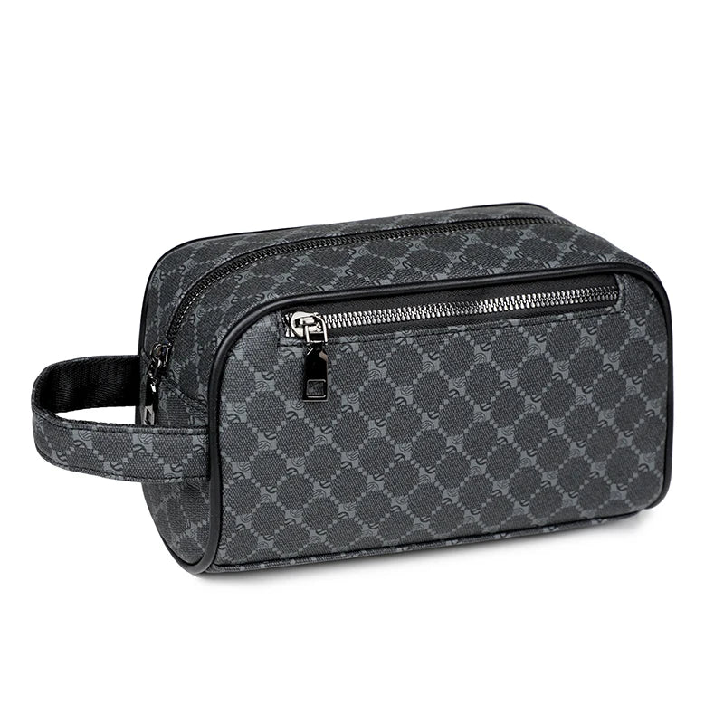 Nécessaire Masculina de Couro Impermeável – Modelo Italiano