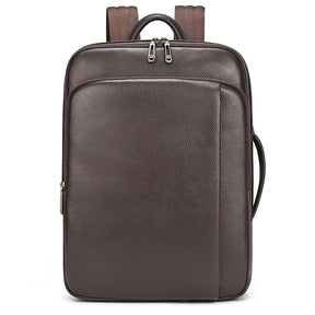 Mochila de Viagem em Couro Legítimo 16 Polegadas
