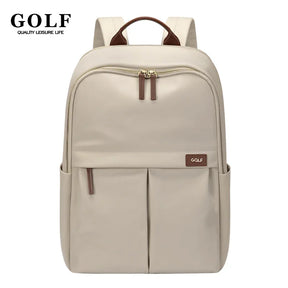 GOLF-mochila escolar estética para mulheres, mochilas para laptop, 16 ", 15", simples, negócios, viagens, computador, pendulares, alta qualidade