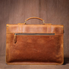 Pasta Masculina de Couro Vintage Para Notebook