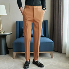 Calça formal bordada para homens