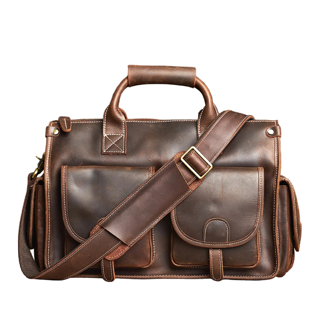 Pasta Masculina de Couro Legítimo Prime Europeia