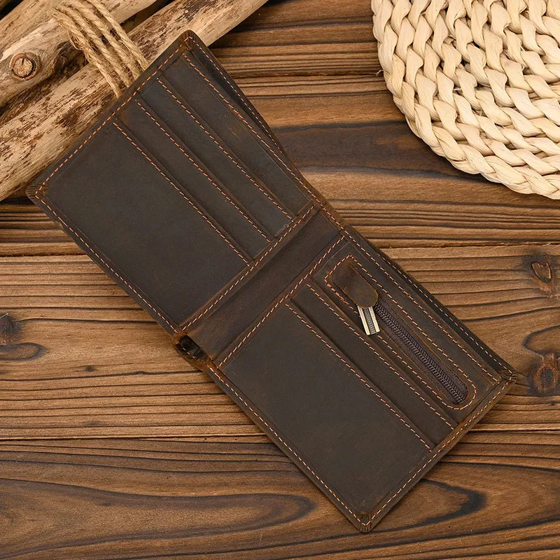Carteira Masculina de Couro Genuíno – Modelo Minimalist